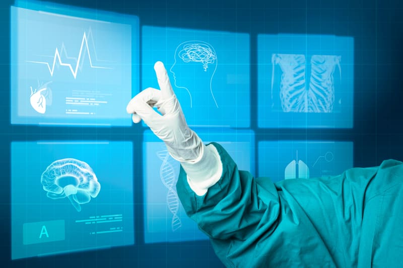 Executive consulting a MaurLink physician on a secure 24/7 video telehealth call